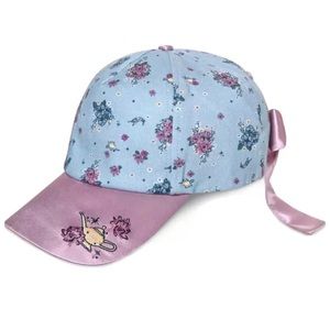 NWT Disney Parks Jasmine Floral Baseball Hat with Bow